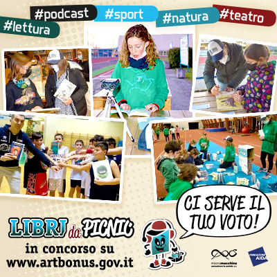 Ci serve il tuo voto: Libri da picnic in concorso Progetto Art Bonus